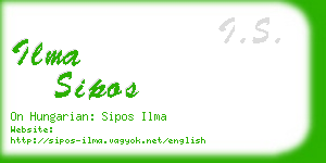 ilma sipos business card